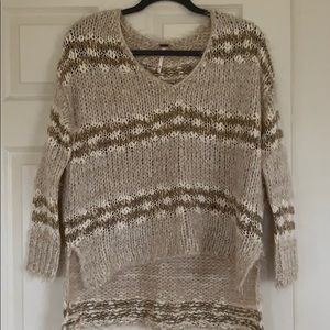 Free people tan sweater